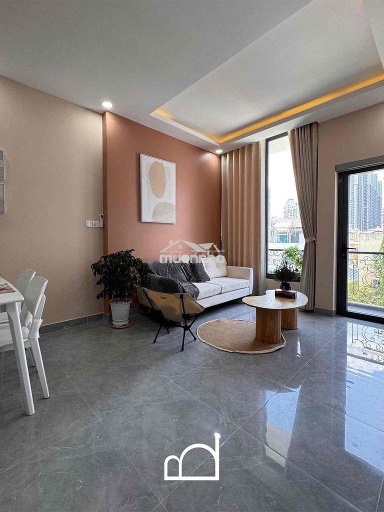 Cho thuê căn hộ cao cấp 1pn + 1pk rộng 55m2 ngay vincom nguyễn xí - 3