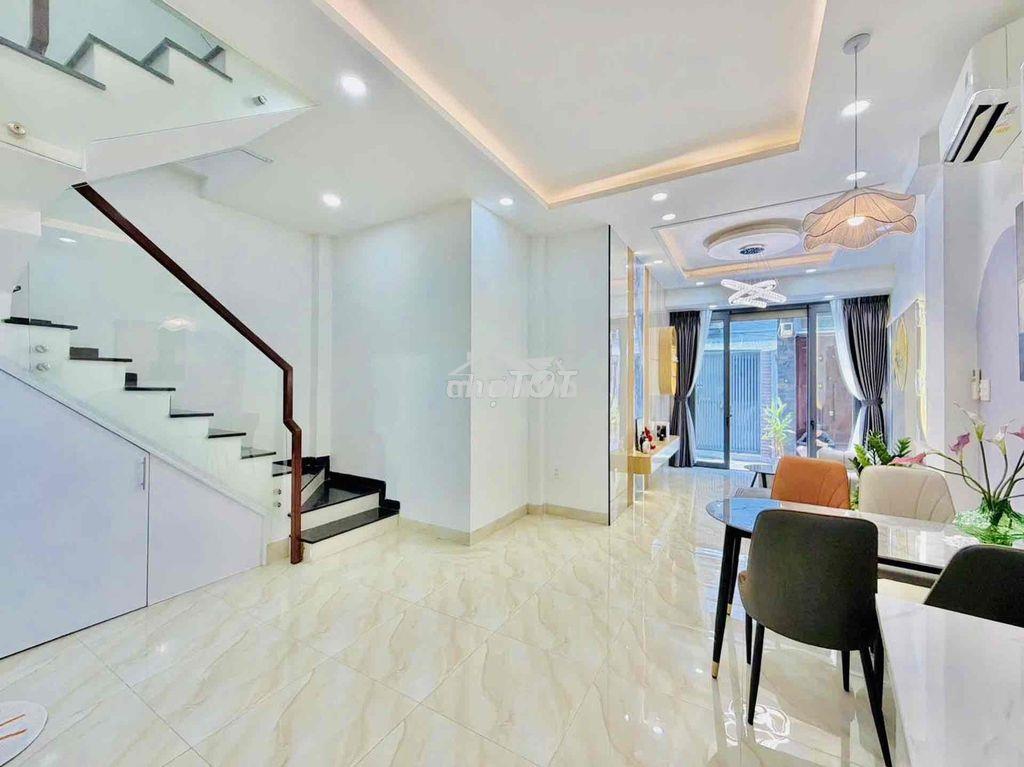 Giảm gấp 500tr - lê văn sỹ, 4 tầng có sân thượng, sd: 120m2, hẻm thông - 2