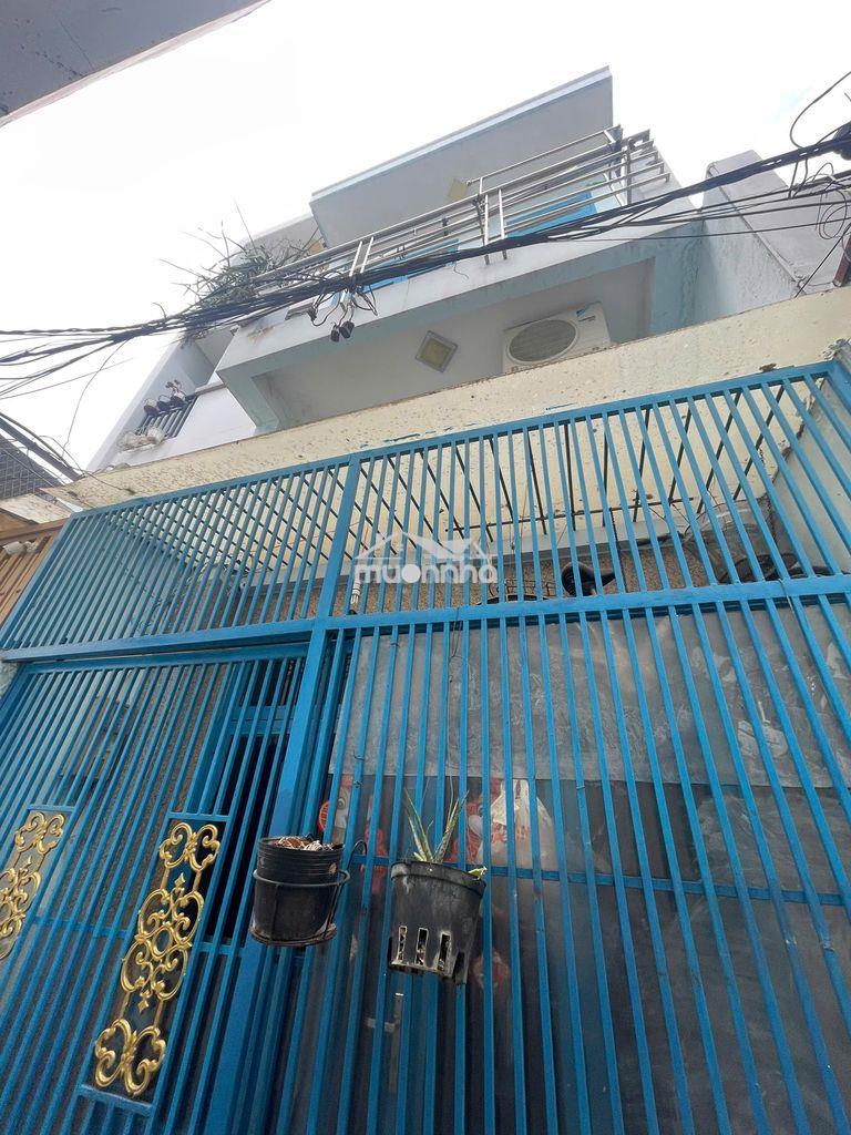 Cho thuê nhà xvnt, dt:4x10m. trệt lửng lầu. 3pn, 2wc, 3 máy lạnh - 2