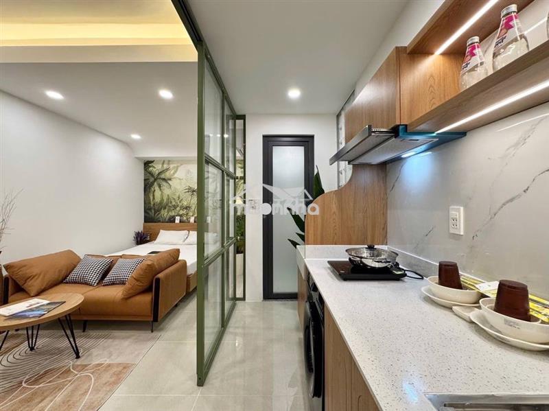 Cho thuê căn hộ tách bếp full nội thất gần công viên lê thị riêng 