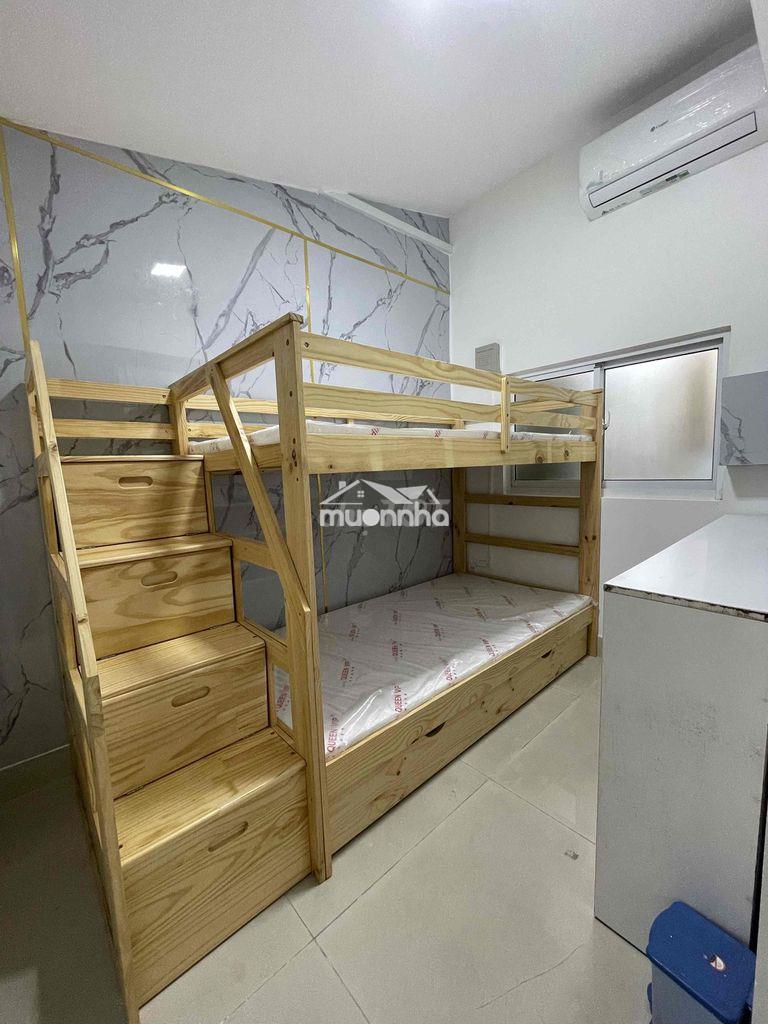 Phòng trọ nhỏ 2 giường tầng khu trần não gần ga metro thảo điền