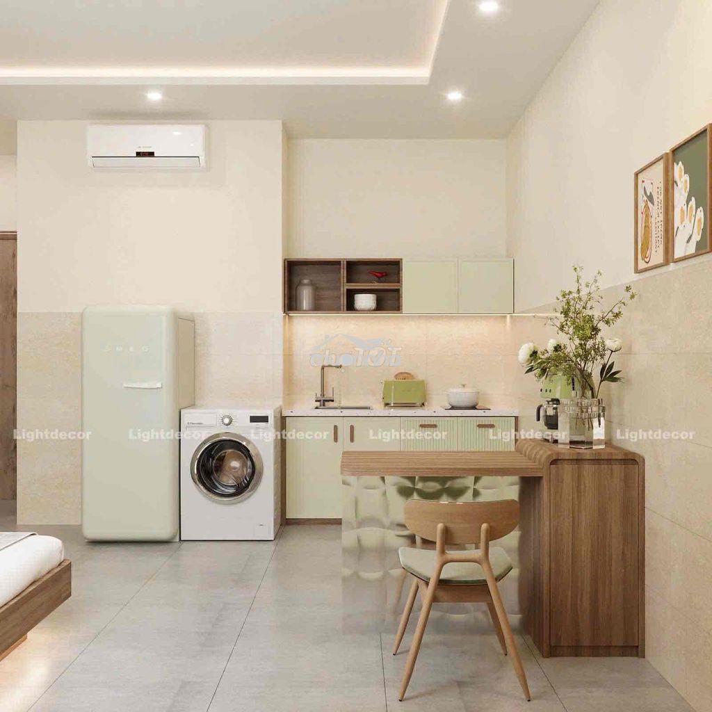 Chỉ tính điện - studio luxury full nội thất máy giặt riêng - thang máy - Ảnh 3