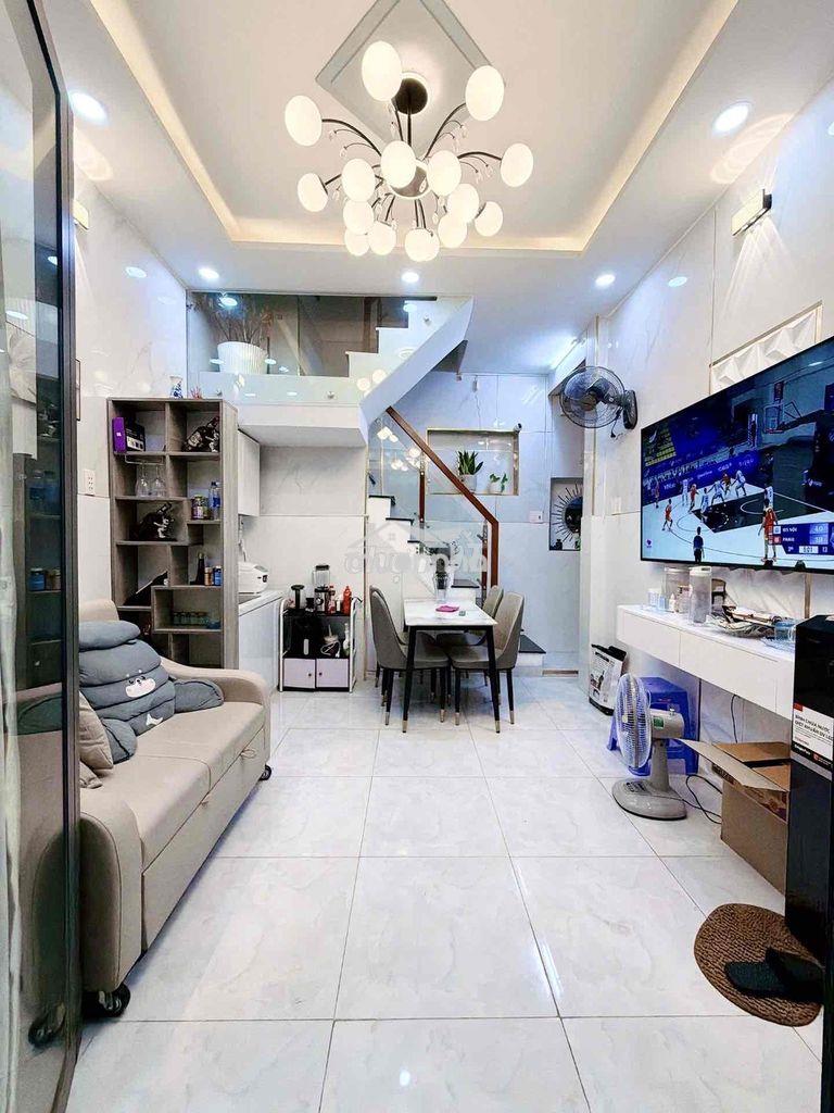 Nhà đẹp, 2 mặt hẻm, ko lg qh - trần văn đang - 3.4/4x5(18/20m2), 3tầng