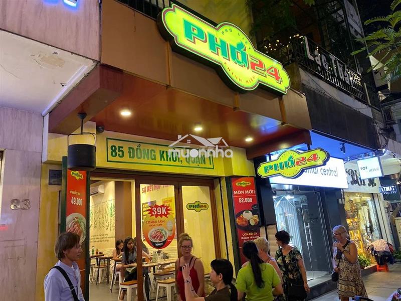 Cho thuê nhà mặt tiền số 85 đường đồng khởi, phường bến nghé, quận 1