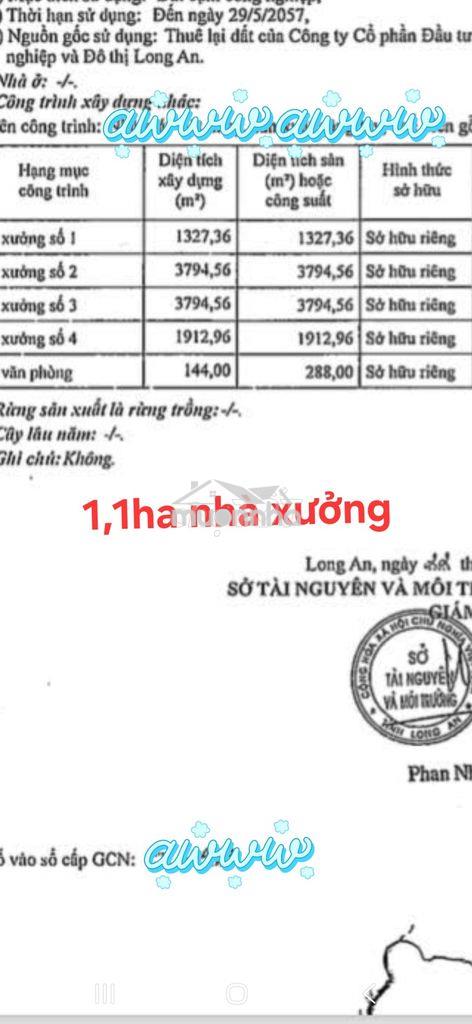 4 xưởng + 2,1ha đất 2mt, khu công nghiệp lợi bình nhơn, long an - 2