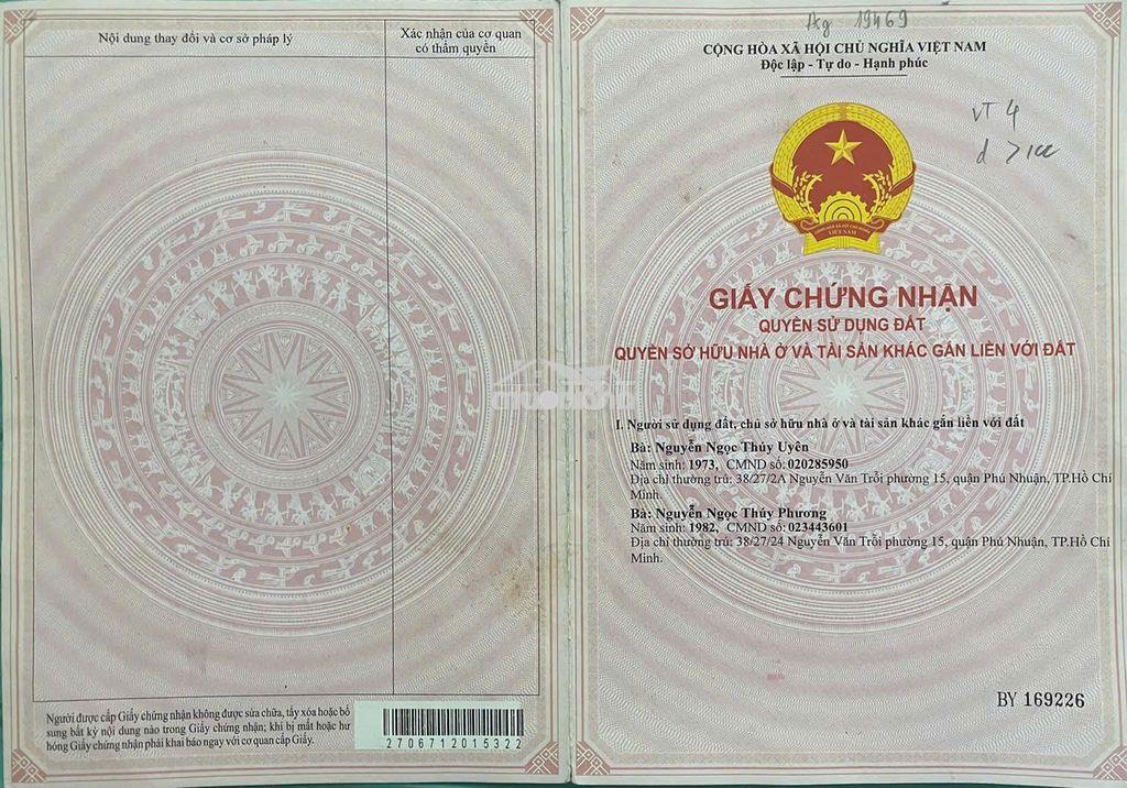 Bán nhà chính chủ - hẻm nguyễn văn trỗi , q. phú nhuận - 4
