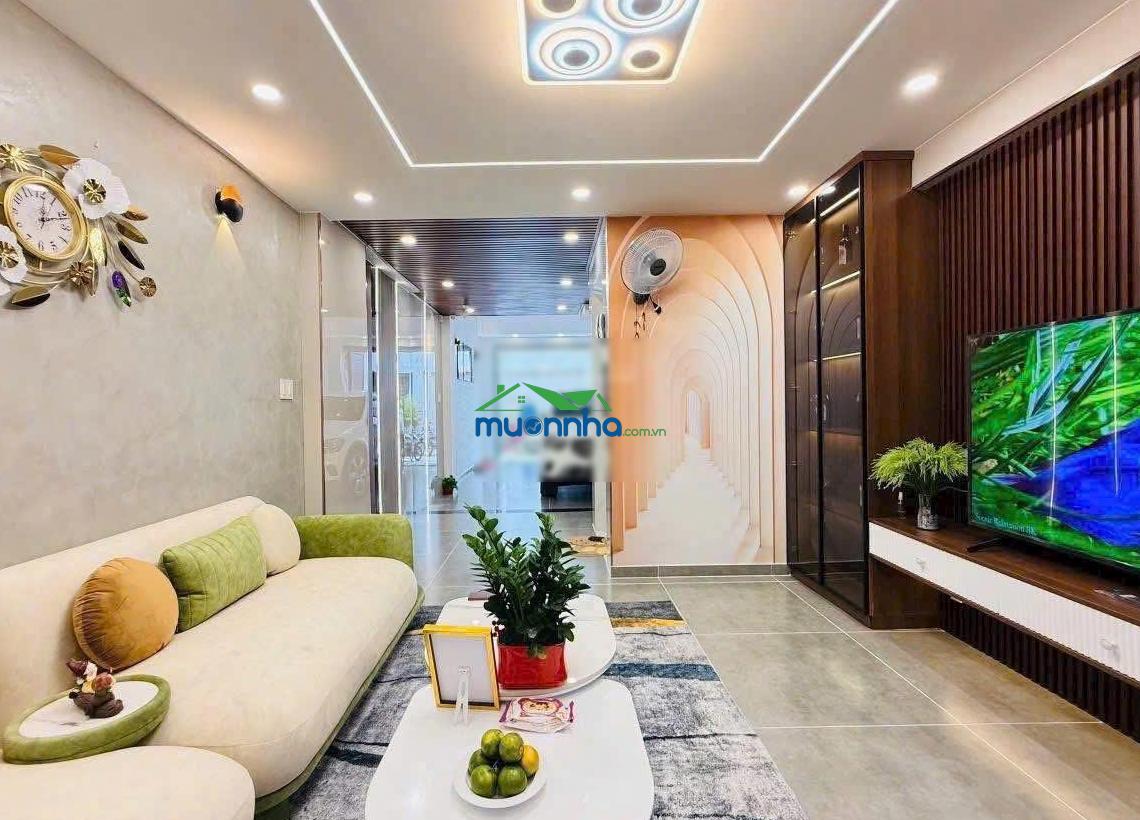 Đi định cư cần bán nhà mới xinh hẻm 5m nơ trang long. dt: 4x11m nhà mới xây 5 tầng. bán gấp 8.6 tỷ - 4