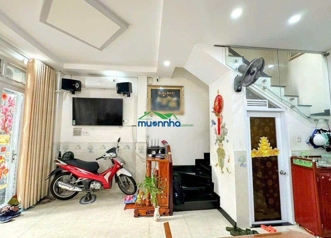 Chính chủ gửi bán nhà ngang 6.5m hiếm có 3 tầng st đường 21 p8 gò vấp hẻm ô tô sát quang trung - 4