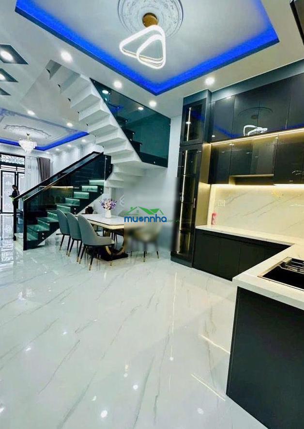 Quận 7, nhà 2 tầng ,dt 60m2 m2, ngang 4m, 10m ra hẻm xe hơi -4pn - lý phục man thông 458 htp - 3