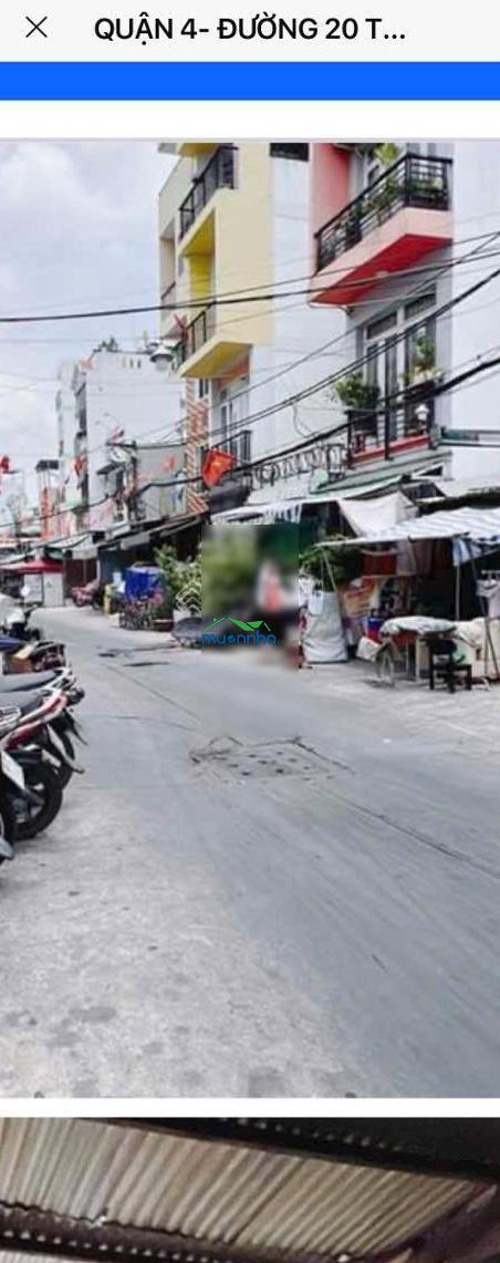 Quận 4 - nhà lô khu 20 thước hoàng diệu, 21,7m2, 2 tầng - 4,2 tỷ