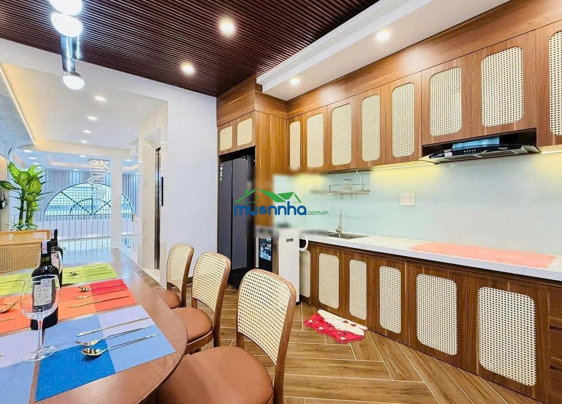 Bán nhà hẻm 5m gần katinat nơ trang long, khu cao cấp. dt: 4x11m. vuông. nhà 5 tầng mới xây cao cấp - 2