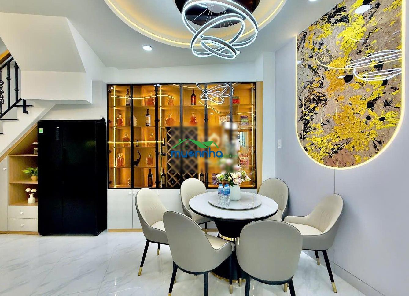 Nhà đẹp nguyễn trung trực, phường bình lợi trung, tp.hcm 50m² 1 trệt 1 lầu + sân thượng. full