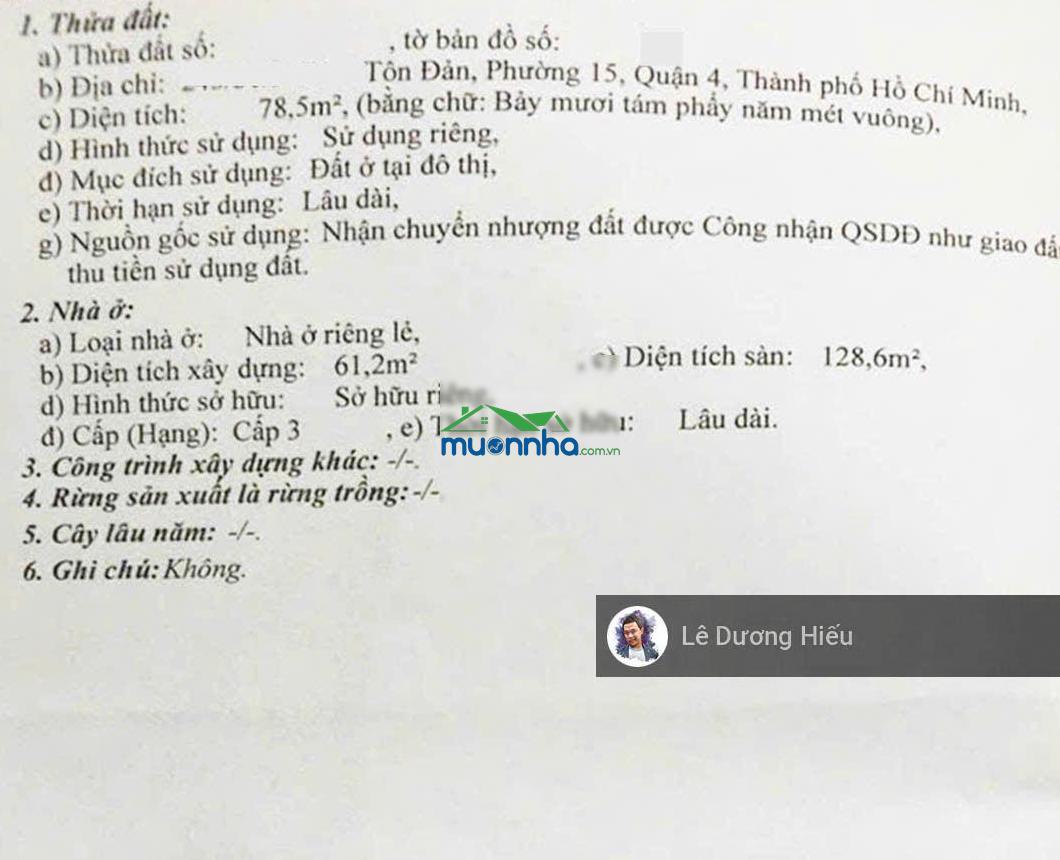 (Video nhà 100%). nhà trọ tôn đản 2 tầng btct. dt 78,5m2. ngang 5m, 4 phòng. dòng tiền 14tr/tháng - 2