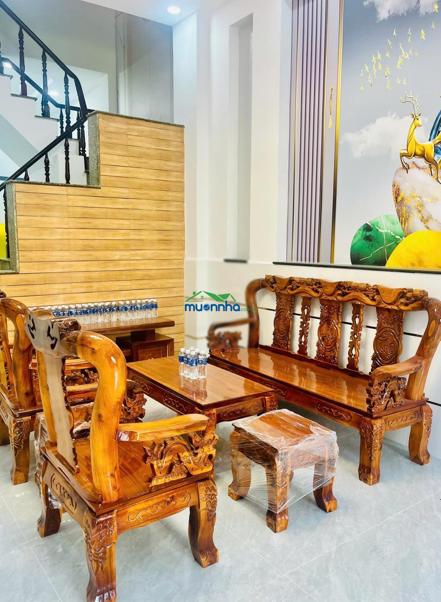 Kẹt tiền giảm sâu, bán nhà đúc 4 tầng, 4 phòng ngủ, sổ hồng riêng (4mx14m), giáp khu tên lửa - 6 tỷ - 4