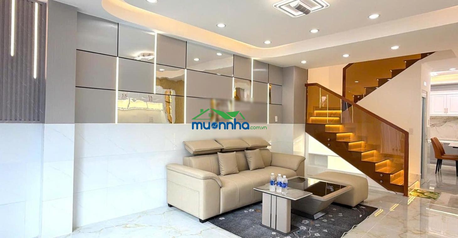 Bán nhà mặt tiền hẻm, huỳnh tấn phát thị trấn nhà bè, dt: 4x12m, 2lầu, 3pn, giá: 3,85 tỷ - 2
