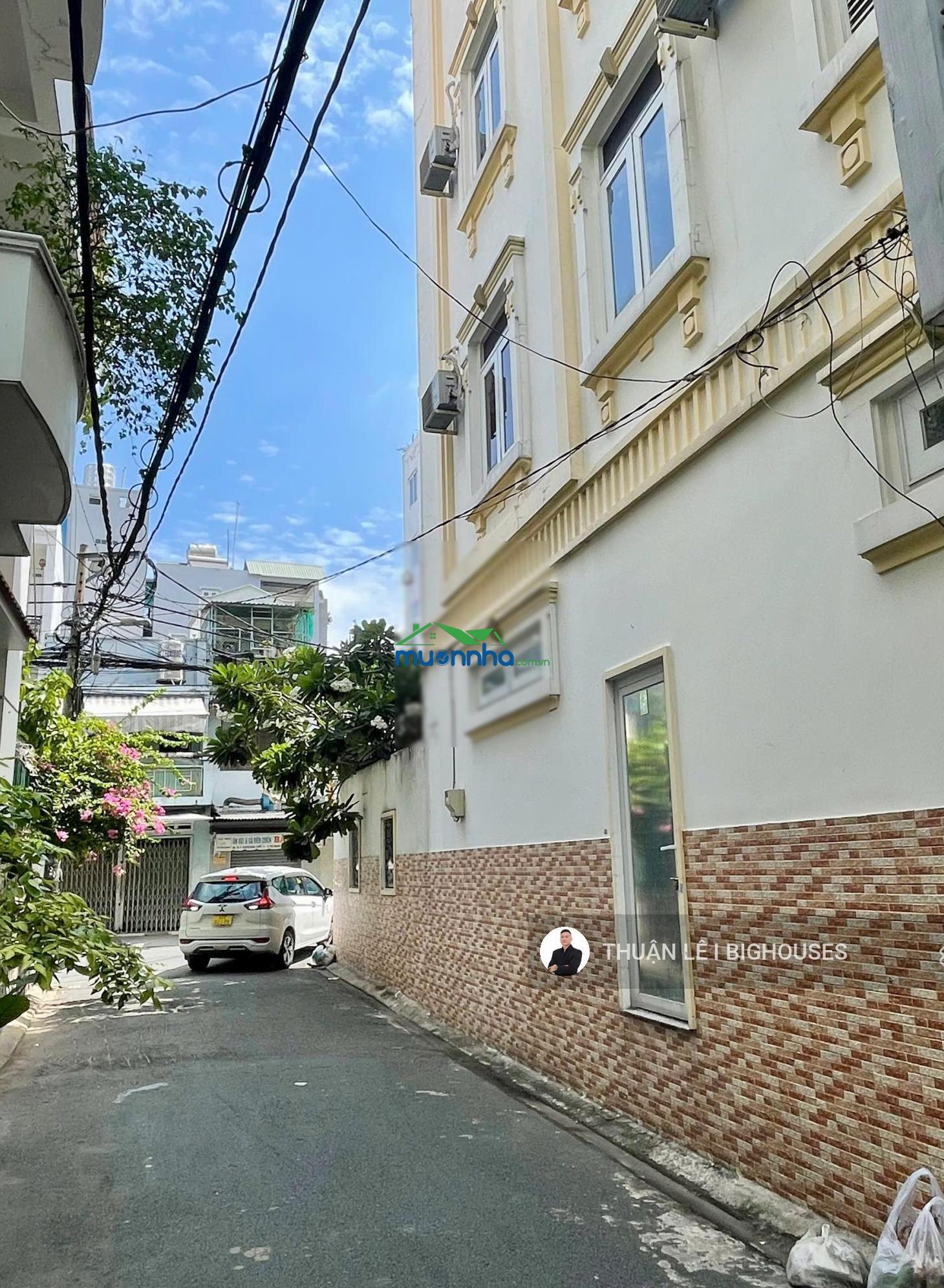 Ngang lớn 7,5m x 8m. hxh khu phan xích long, phú nhuận. 4 tầng ~ 160m²/4pn lớn. nhà mới, đẹp ở ngay