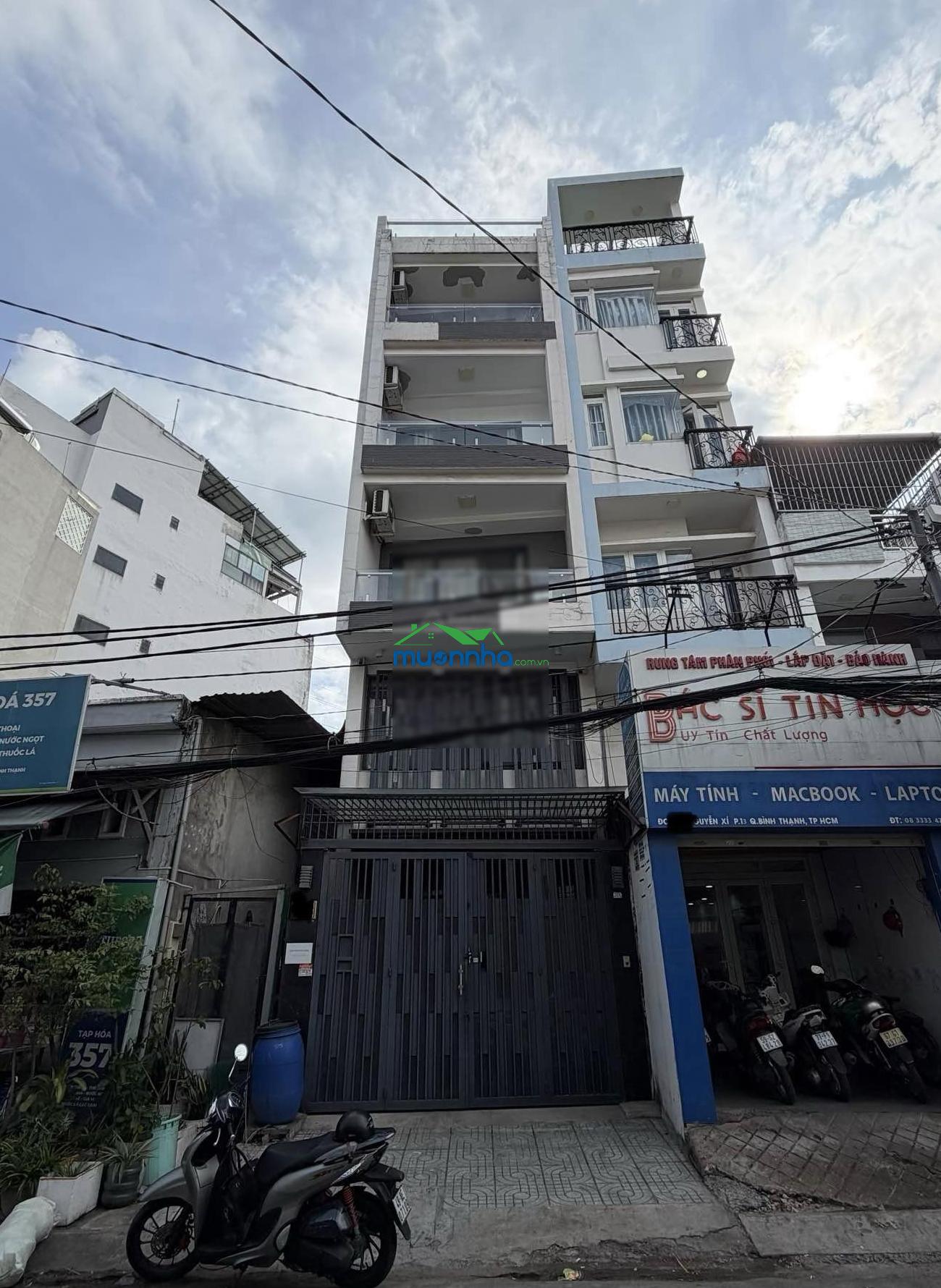 Siêu phẩm chdv 7 tầng - bình thạnh - cho thuê 40tr - có hầm - có thang máy