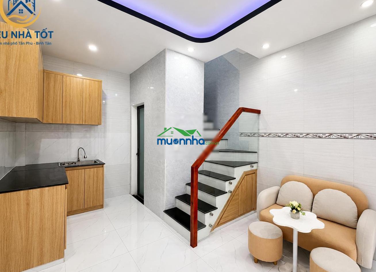 Nhà nhỏ xinh - sổ hồng chuẩn chỉnh - phú thọ hòa - tân phú | 3 tầng | 2pn | mới 100% - ở ngay - 4