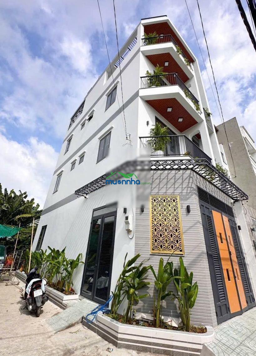 Bán nhà góc 2 mặt tiền 4 tầng hẻm oto thông đường ngô chí quốc phường tam bình tp thủ đức tp hcm
