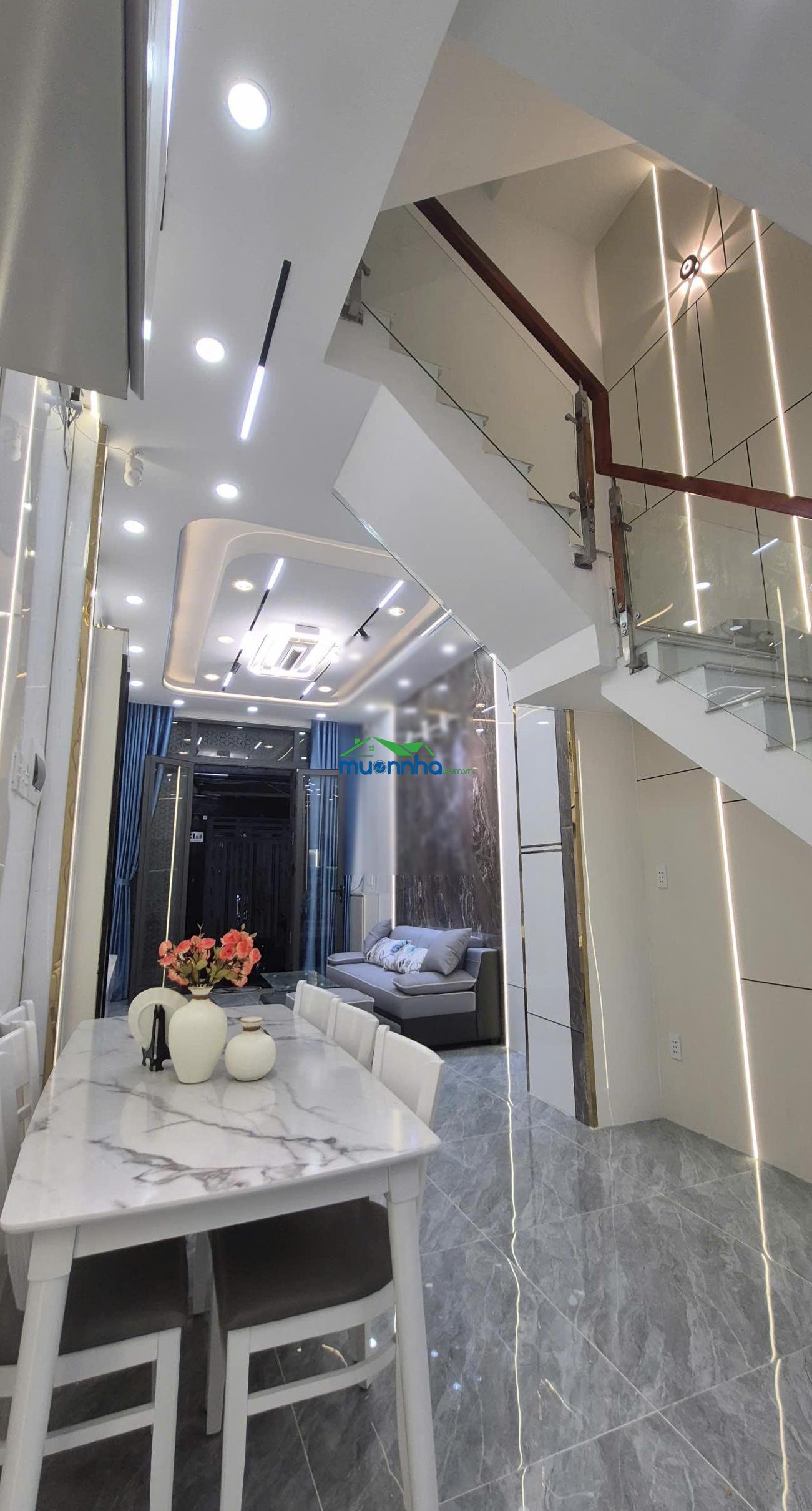 Nhà xây mới 3,4x11m, 4 tầng, đường hưng phú, p. chánh hưng, q.8 - 3