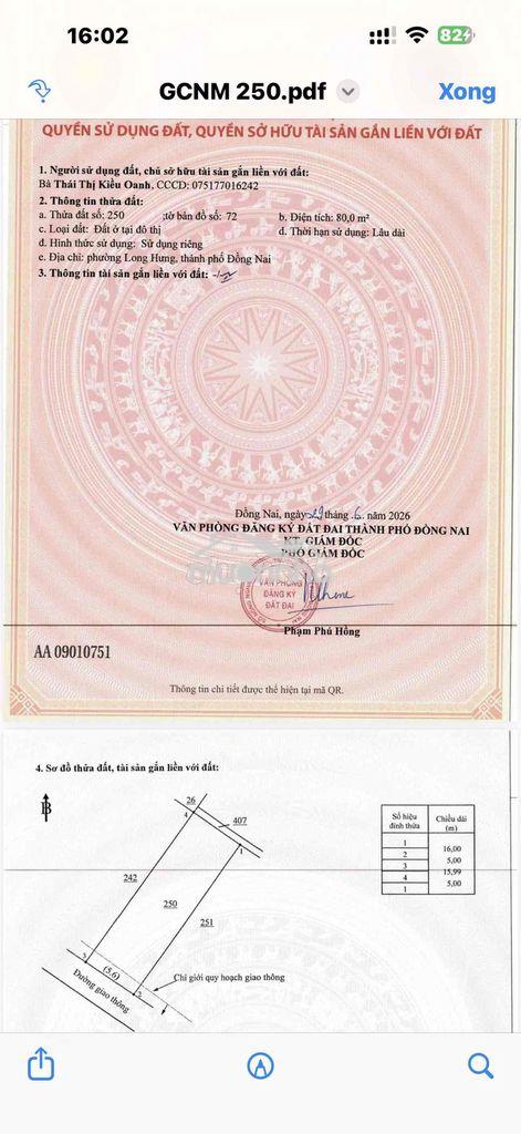 Gđ cần bán cặp đất liền kề p.long hưng - 3