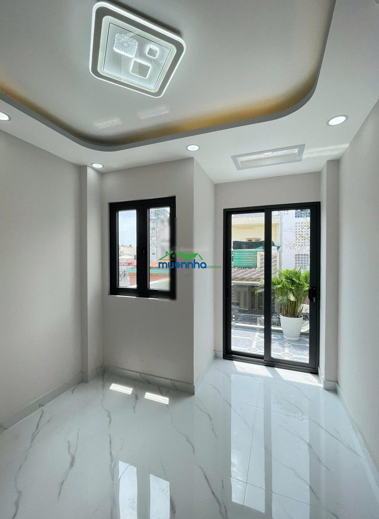 Nhà trệt 2 lầu mới đẹp hẻm 3m minh phụng quận 6 giá 5.6 tỷ bớt lộc - 3