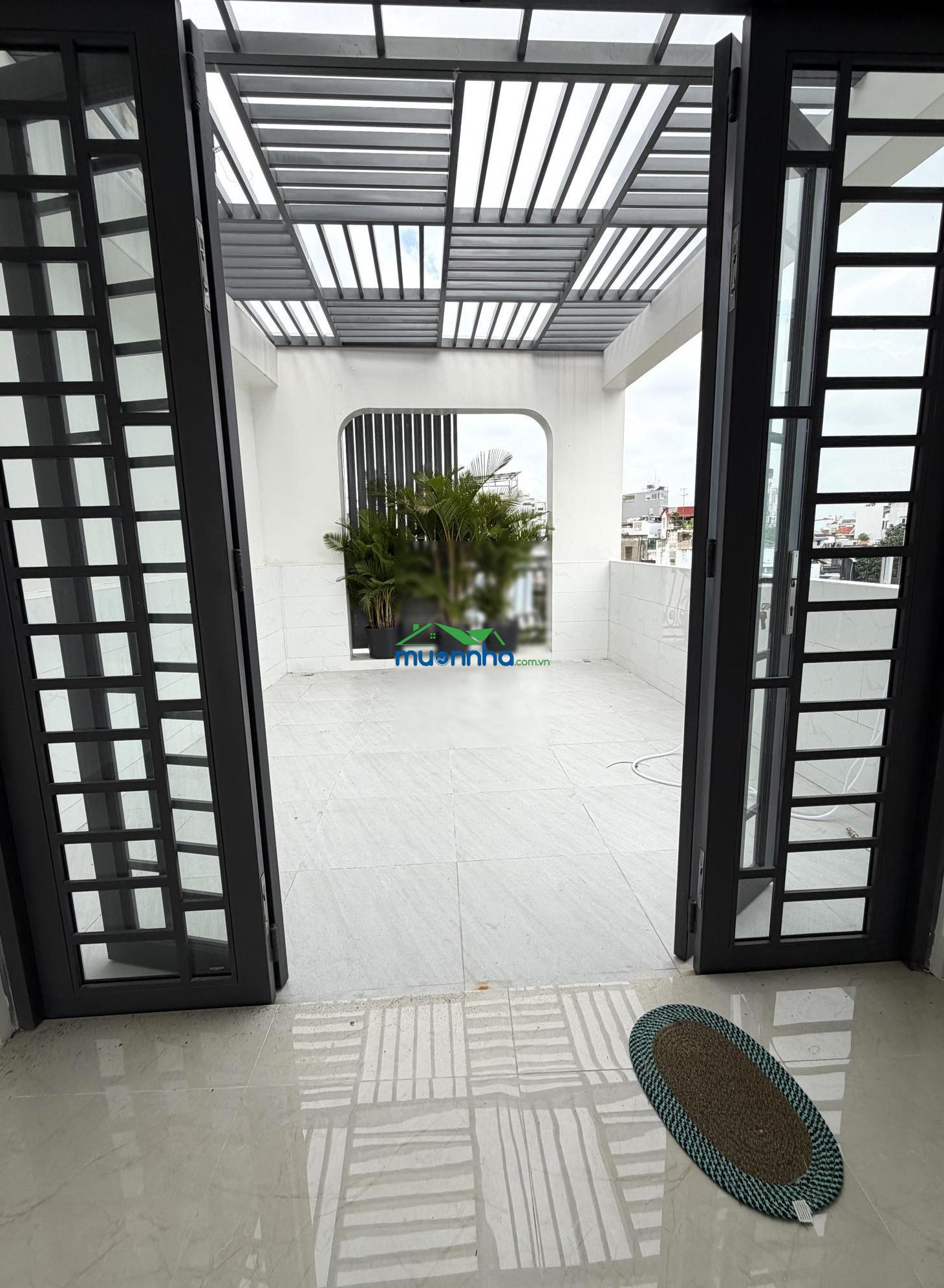 Gần chợ bà chiểu- xây mới 100%-1 căn ra hẻm xe tải-dt đất 58,1m2 (nở hậu)- 4 tầng btct- full nt xịn - 3