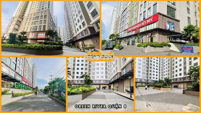 Cho thuê căn hộ green river 60m2/2pn, có nội thất, giá 9.5tr