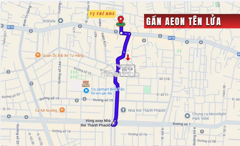 Bán nhà hẻm 588 tỉnh lộ 10, dt 6 x 10m, 2 tấm, 3.75 tỷ. gần aeon mall