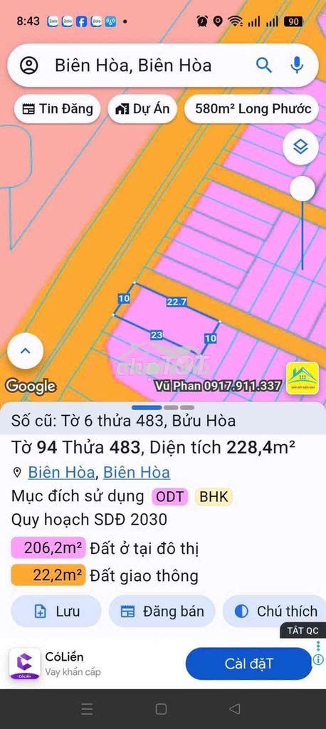 Bán 3 lô đất giá đầu tư mặt tiền nguyễn thị tồn