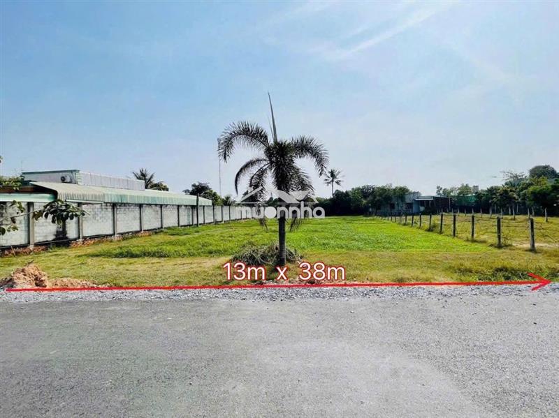 Cần bán lô đất tân an hội củ chi 500m2 ngang 13x38m, sổ hồng riêng
