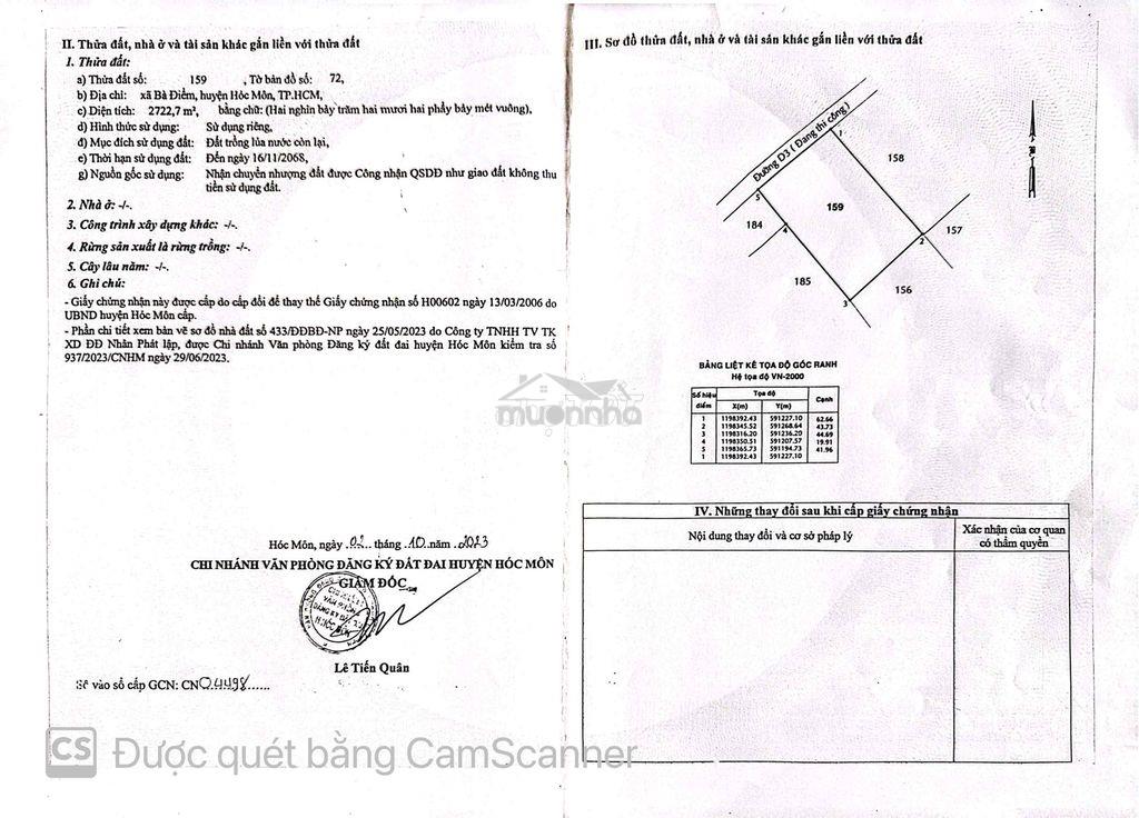 Bán đất mặt tiền bà điểm 4 , xã bà điểm , hcm - 3