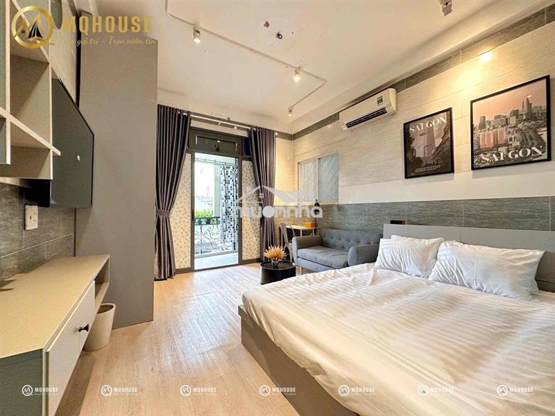 Căn hộ dịch vụ bancol tách bếp hoà bình 35m2
