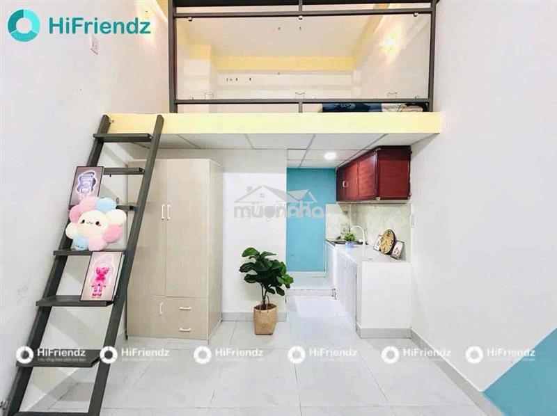 Cho thuê phòng gác lửng sẵn nội thất - gác cao cách - nhà thang máy