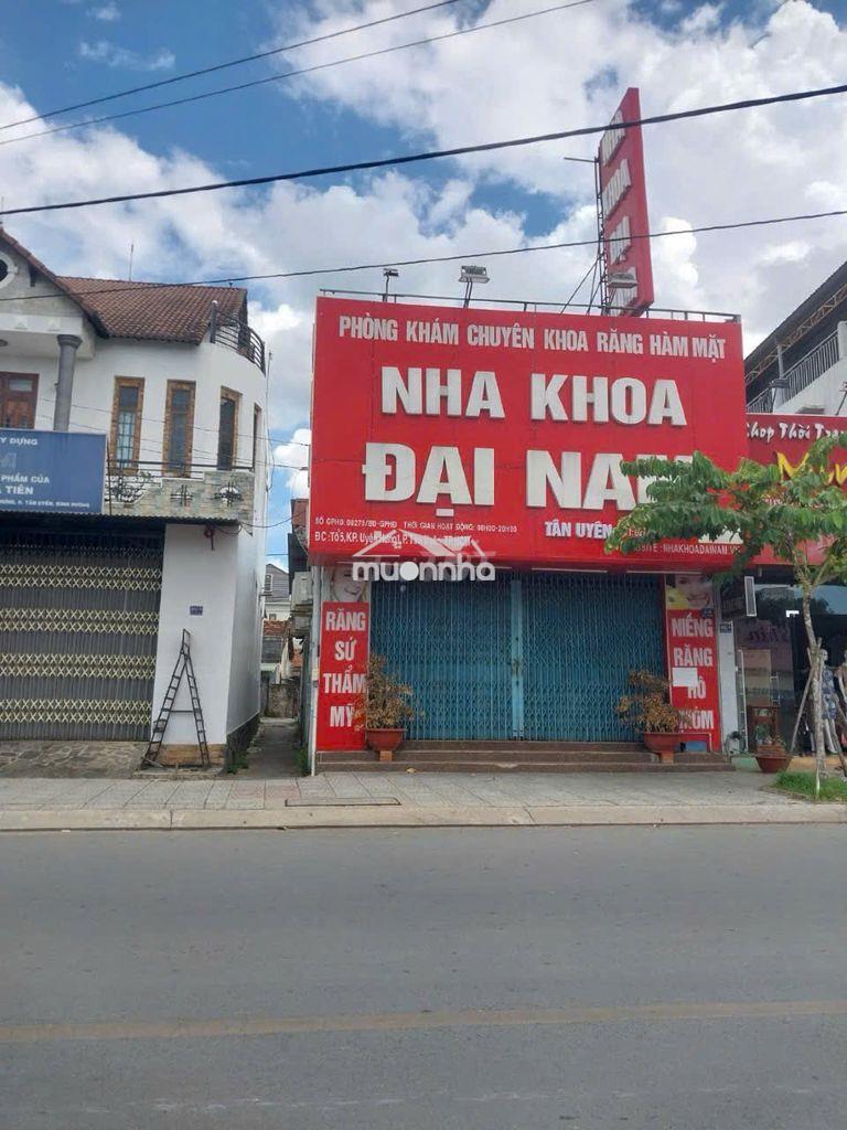 Cho thuê mb kinh doanh 160m², mặt tiền 7m, đt747 gần chợ tân uyên