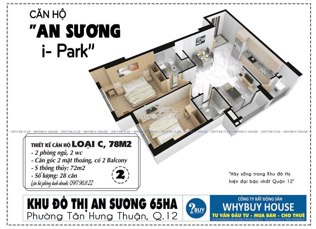 Cho thuê ch an sương ipark 54-100m2 nhà mới sạch đẹp tiện ích đầy đủ - 3