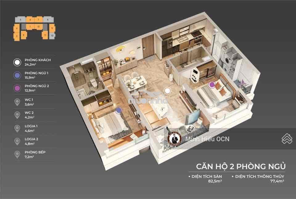 Chính chủ bán căn 2pn the sang residence - 4