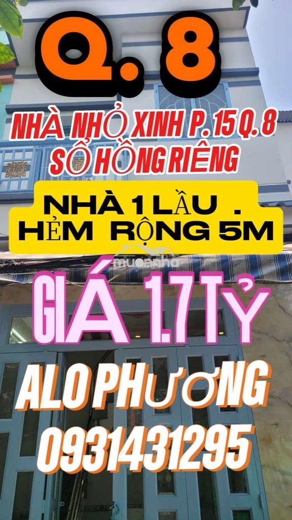 Nhà  nhỏ xinh . p . 15 q. 8 . sổ hồng riêng
