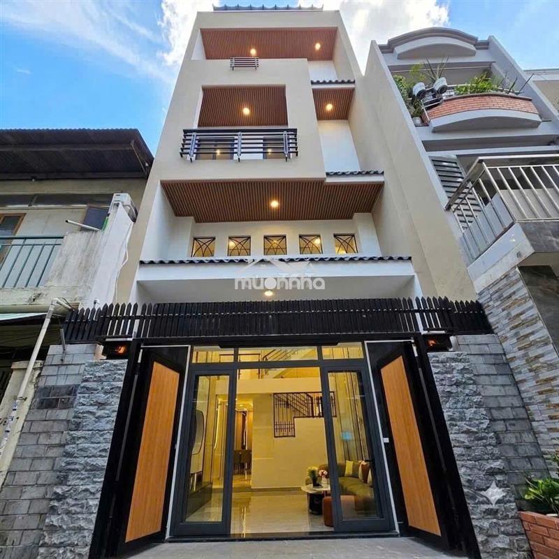 Bán nhà mới 100% – 5 tầng btct – hẻm âu dương lân, p chánh hưng q8