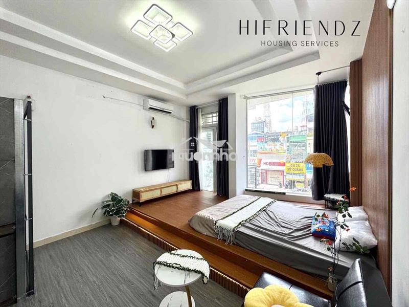 1pn - tách bếp - balcon - cửa sổ lớn - full nội thất - ngã 6 cộng hoà
