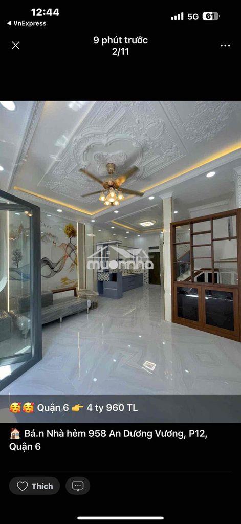 Nhà mới 5.4 x 8.3 - ngang lớn hẻm rộng - khu vip bình tiên