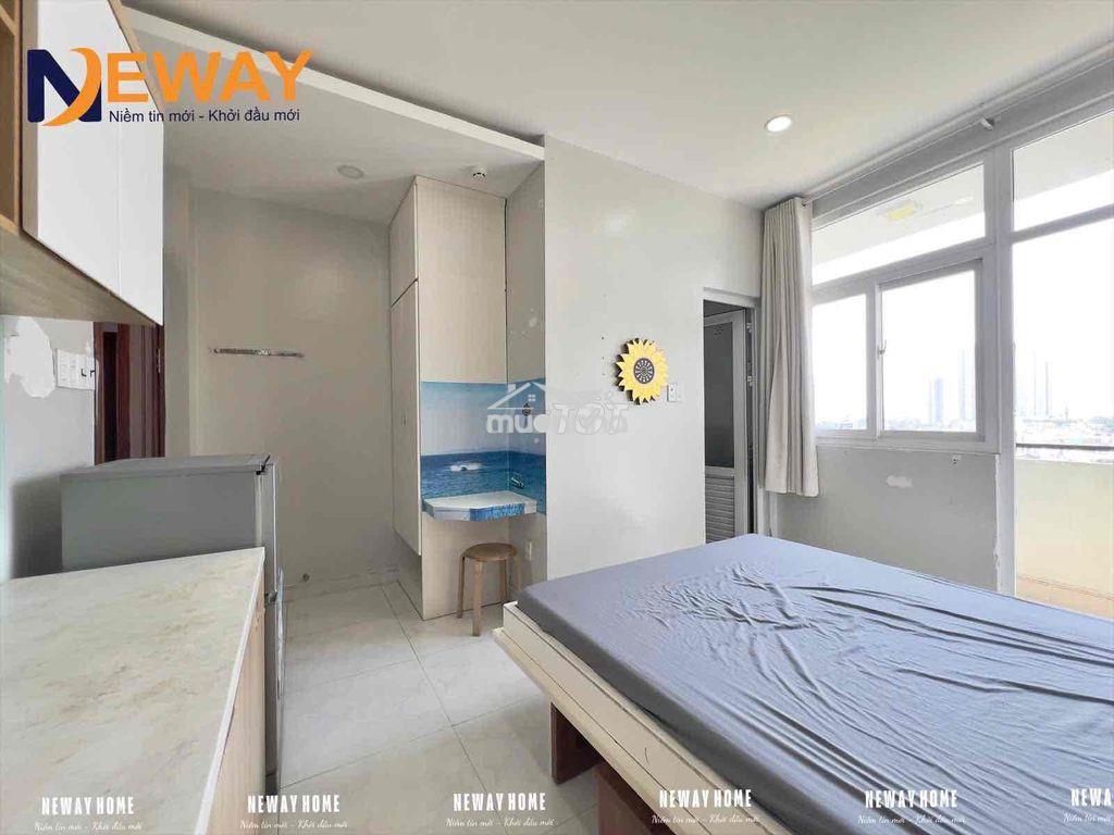 Studio ban công full nội thất, thang máy mặt tiền đường gần cầu chữ y - 4