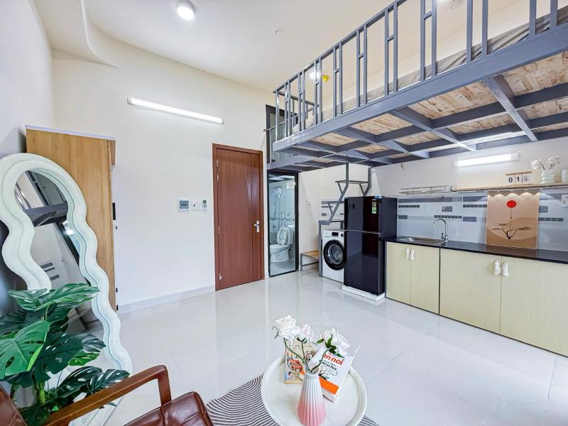 Cho thuê căn hộ dịch vụ -full nội thất - dạng duplex - gần đh tôn đức thắng, đh nguyễn tất thành, rmit, thuận tiện di chuyển q1, q4, q8
