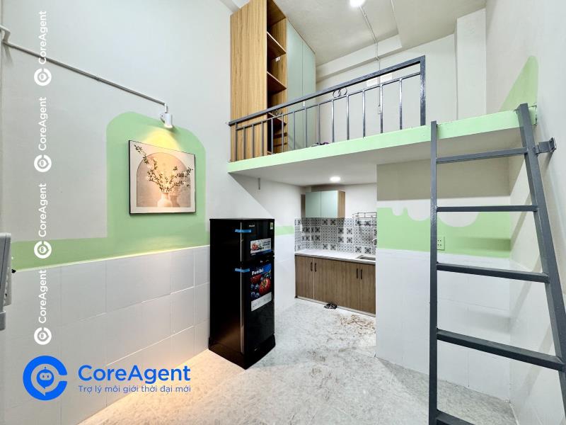Phòng có gác full nội thất mới 100% ngay ngô chí quốc