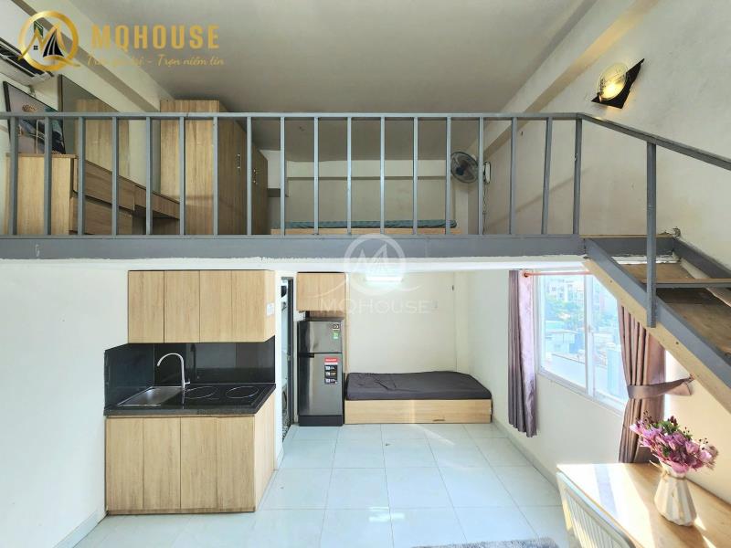 Căn hộ có gác, cửa sổ lớn | full nội thất _ rộng 40m2, ngay vườn lài, gần đh vhu- hiu  - 4