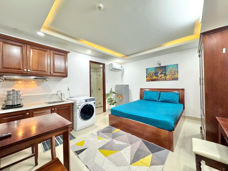 Căn hộ cao cấp 30m2 full nội thất, cách mạng tháng 8, gần cv lê thị riêng
