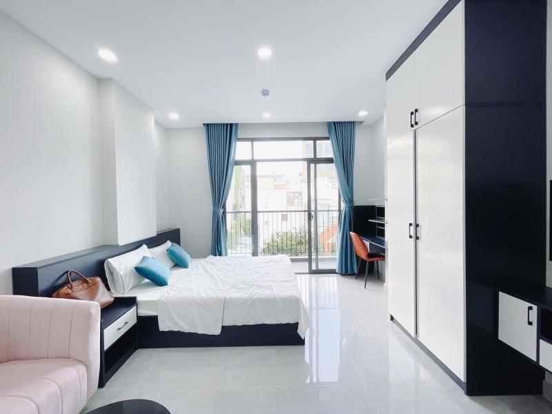 Cho thuê căn hộ 1pn balcony - thang máy - chợ tân định - đh isb - cv lê văn tám
