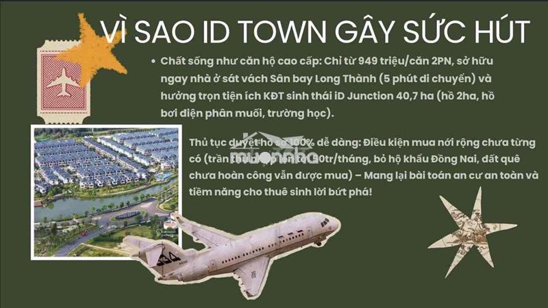 💥Chỉ từ 950 triệu/căn 2pn - id town long thành – an cư đẳng cấp✈️
