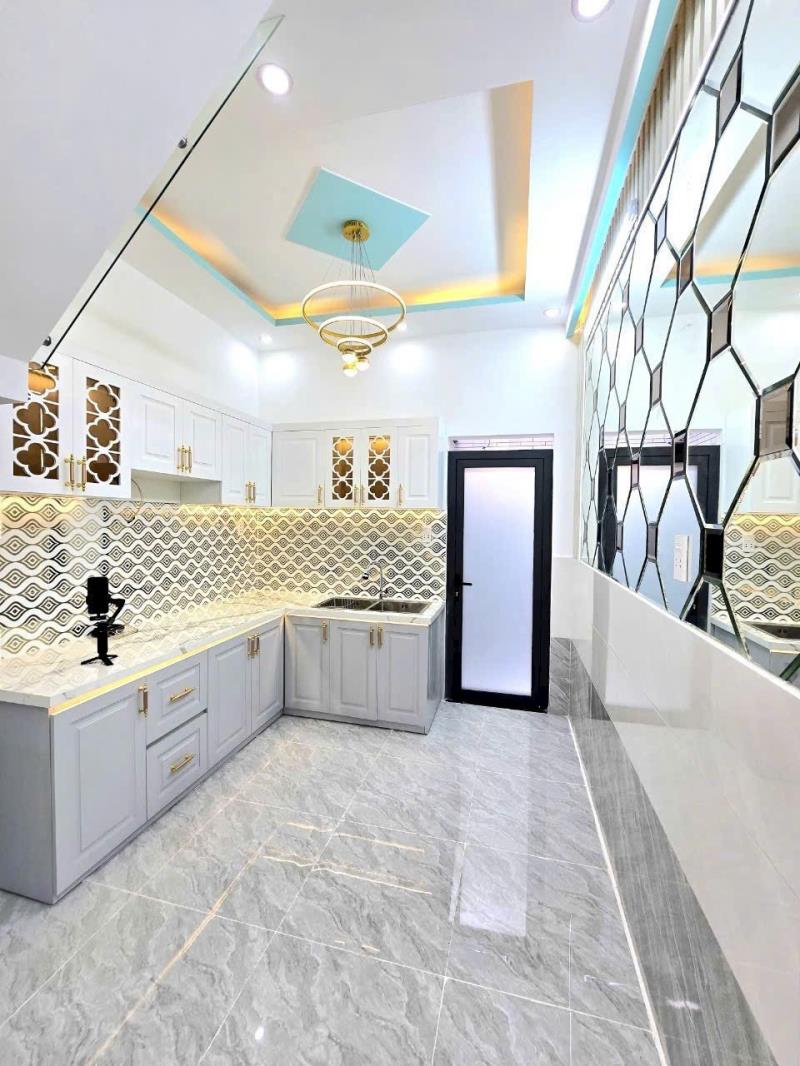 Bán nhà mới xây dựng cách đường xe hơi vài căn đc: đầu đường đào tông nguyên - nhà bè - 4