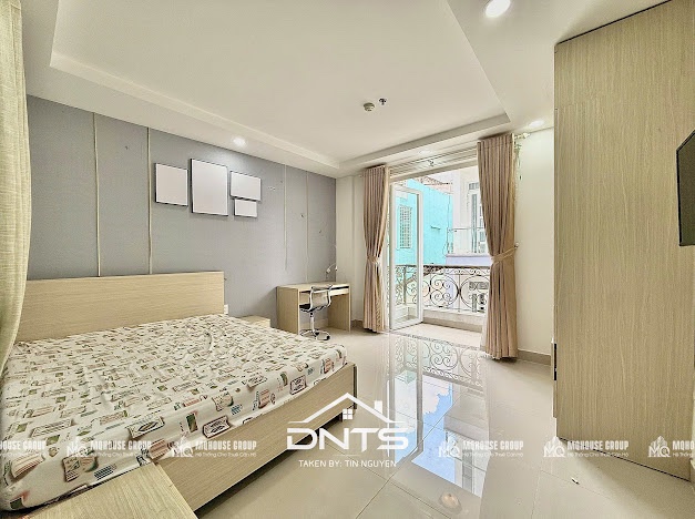 Cho thuê căn hộ 1pn balcony - thang máy - cv lê văn tám - đh kiến trúc - isb - chợ tân định